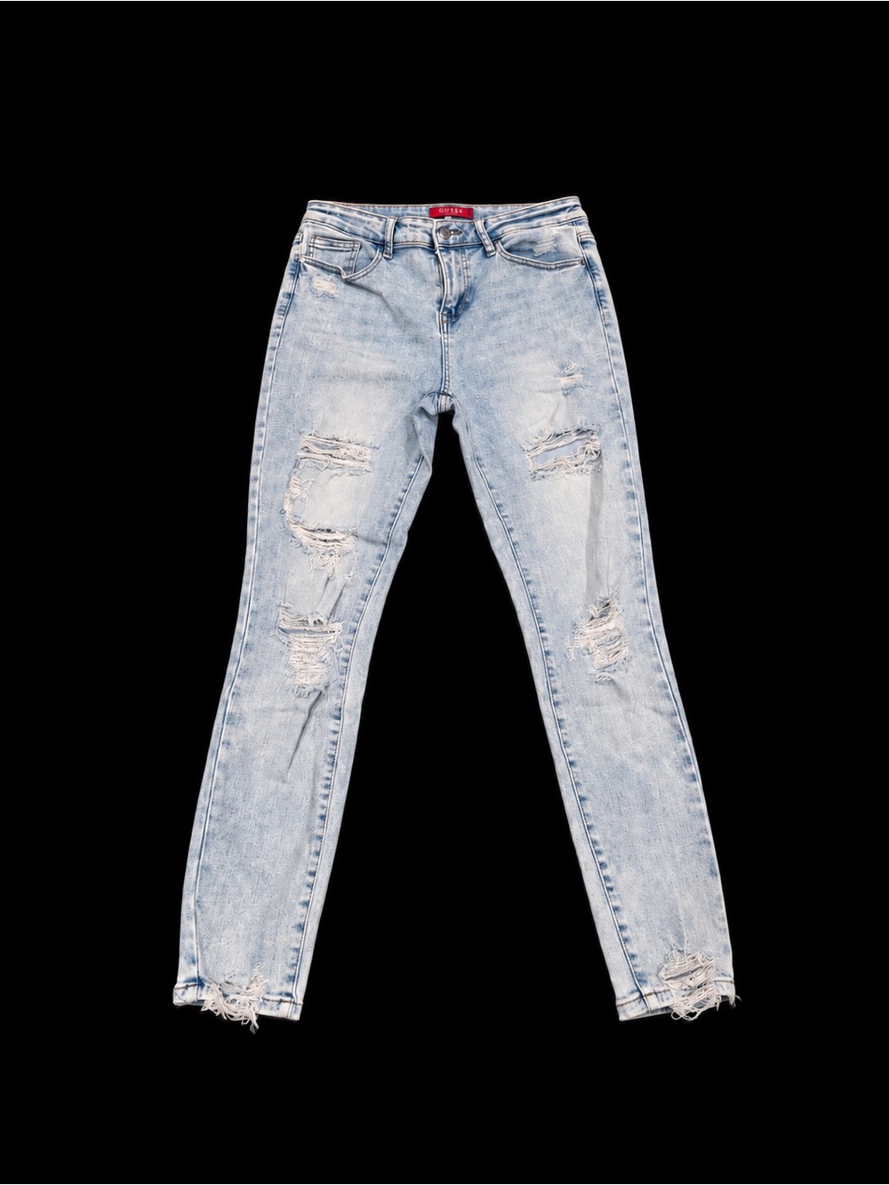 GUESS Light Blue Distressed Skinny Jeans